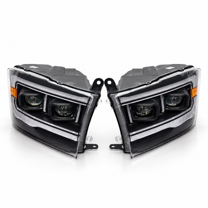 Complete Ram Performance headlight set with dual LED projectors
